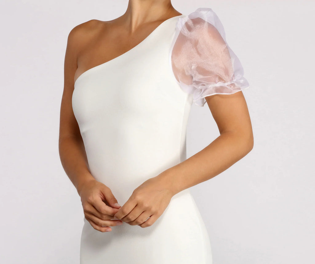 Dance with Me Puff Sleeve Mini Dress
