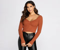 Just My Type Ribbed Knit Sweater