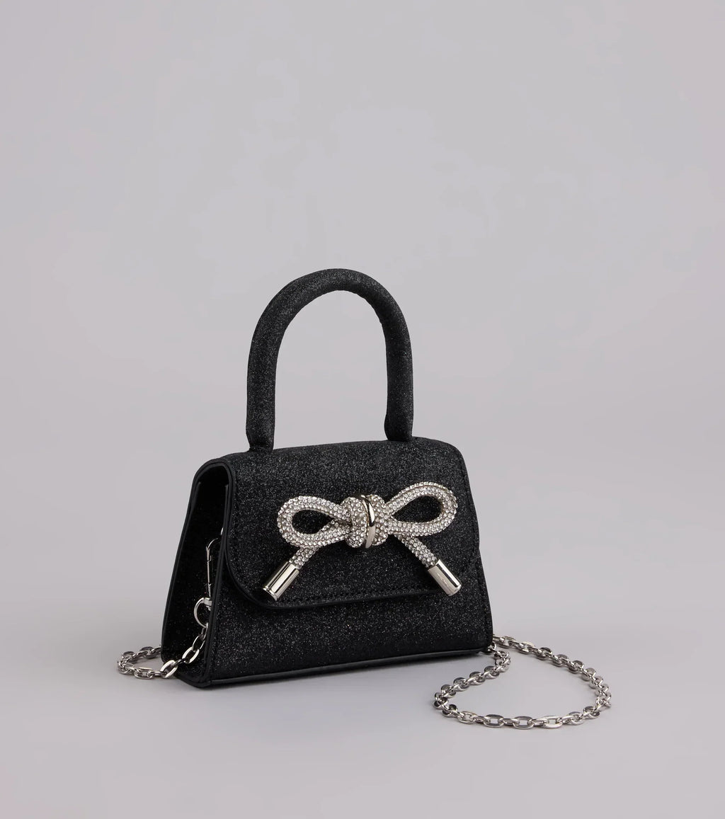 Tie It Together Glitter Mini Bag