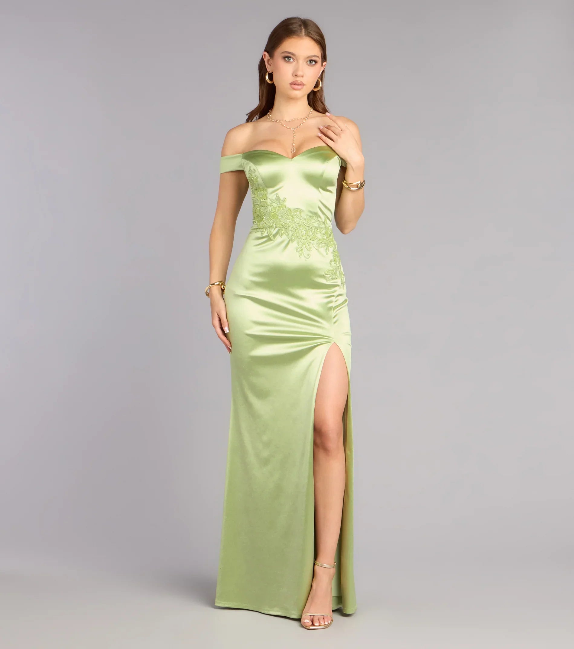 Stevie Off-The-Shoulder Formal Dress