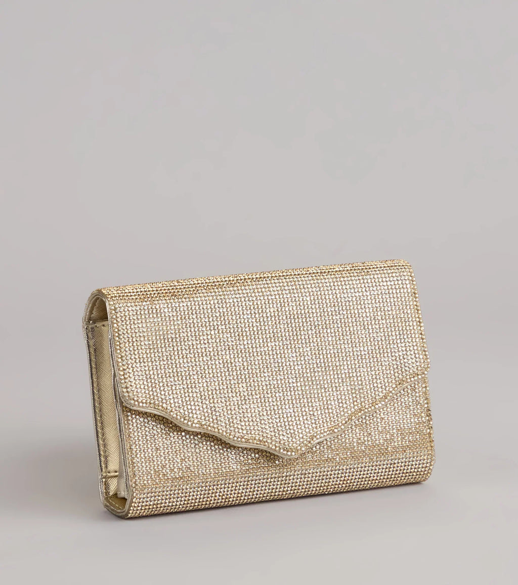 Sparkly Endeavor Rhinestone Crossbody Wallet