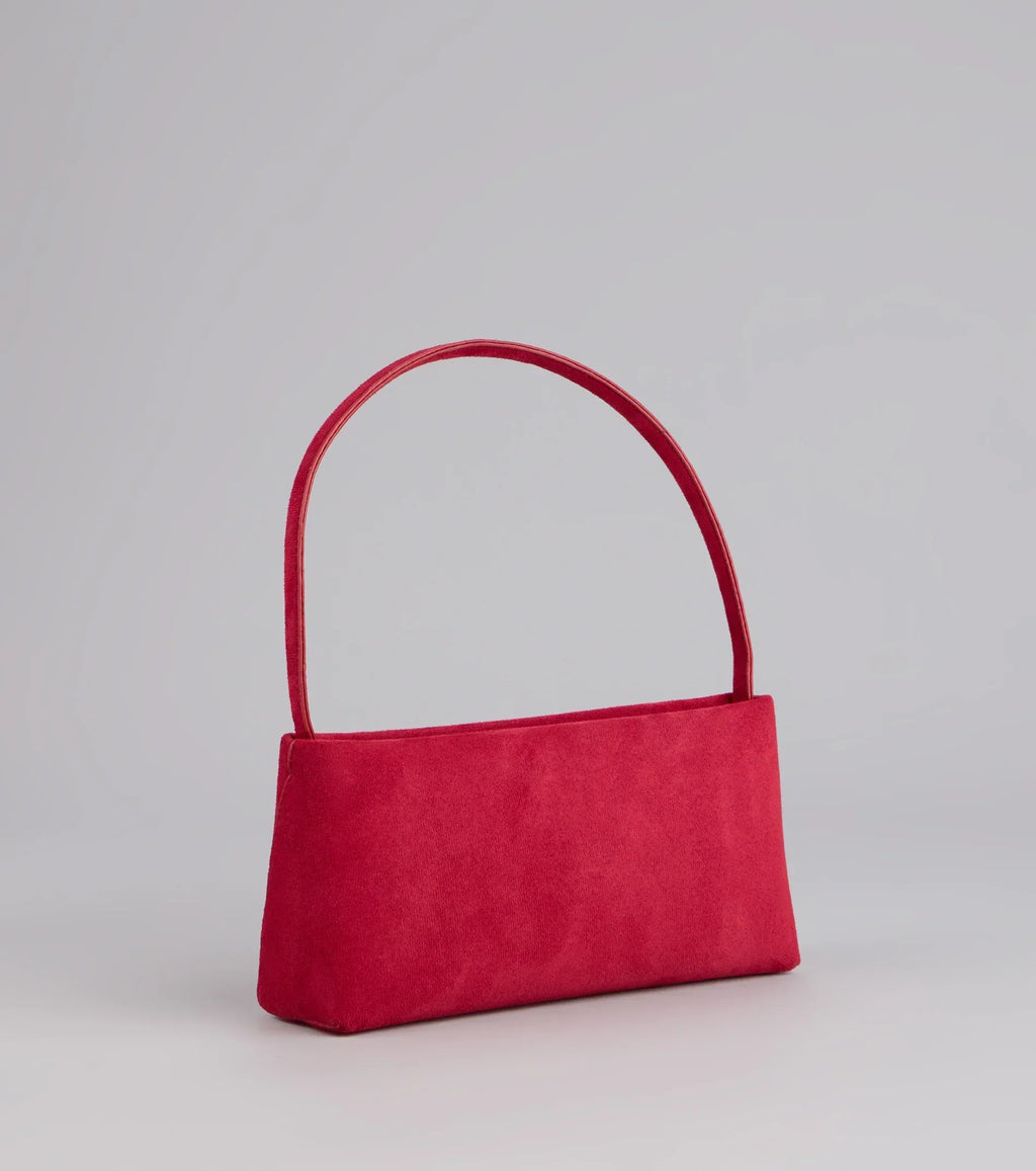 Carry All Day Faux Suede Shoulder Bag