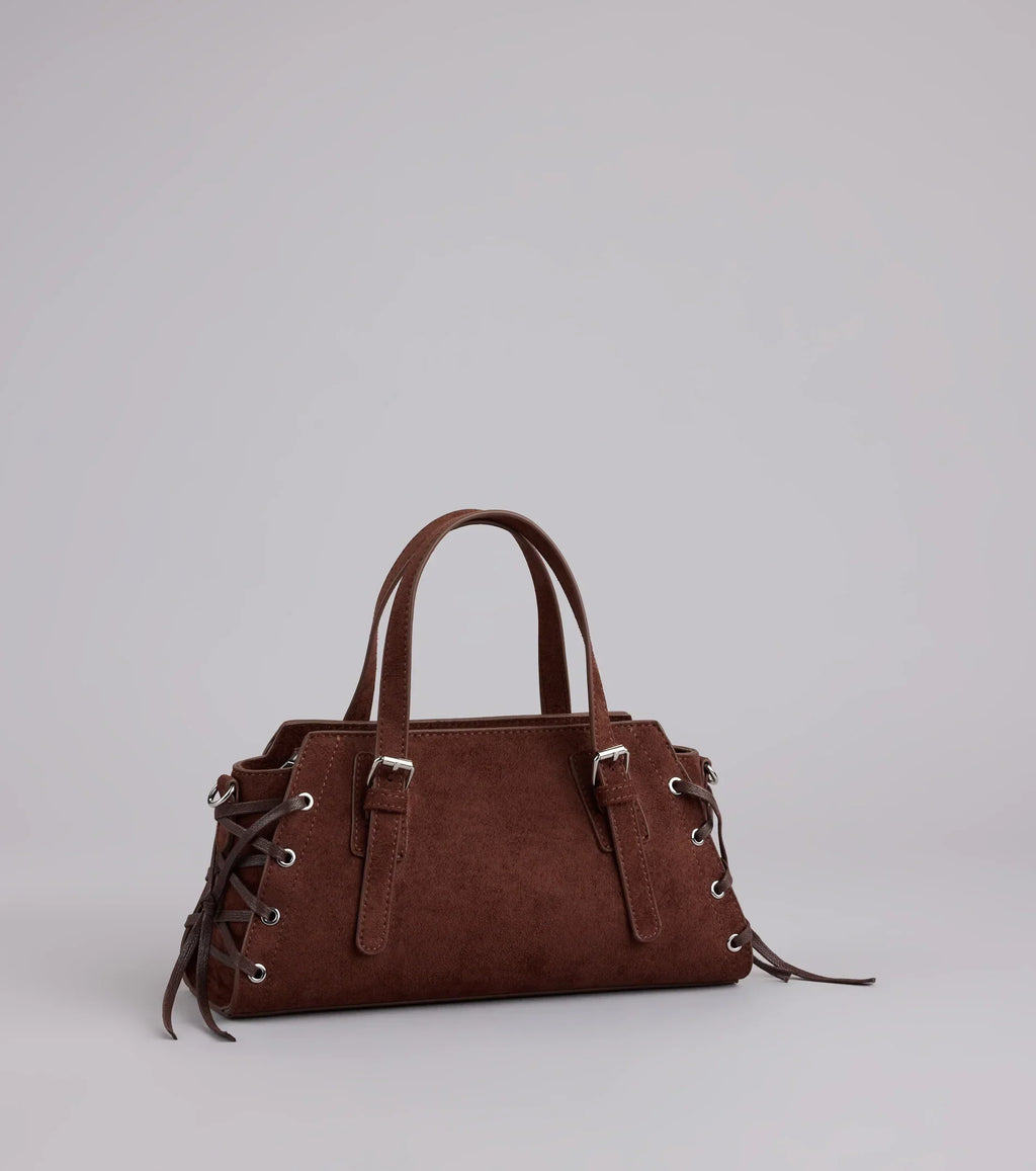 By My Side Lace-Up Mini Tote Bag