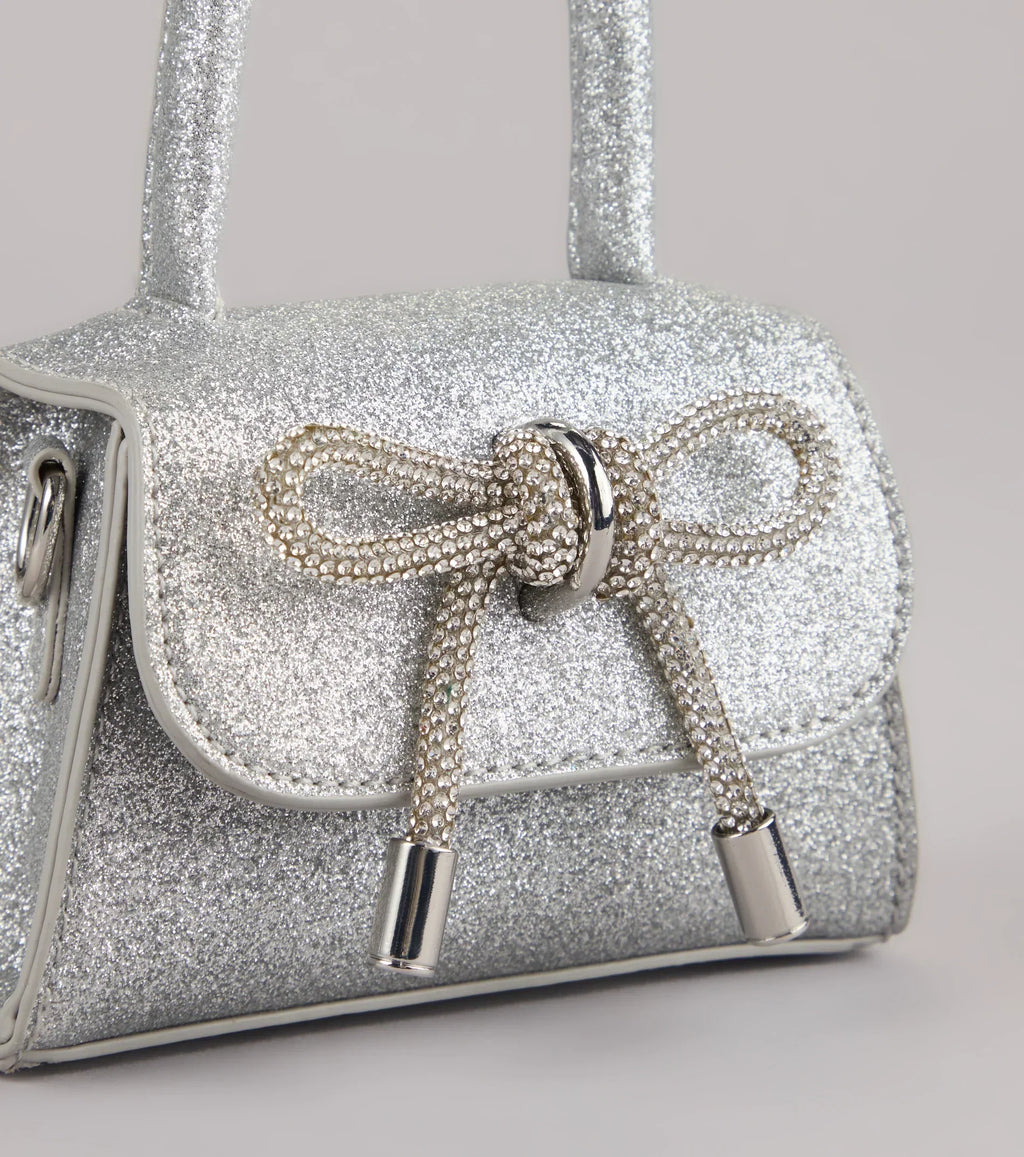 Tie It Together Glitter Mini Bag