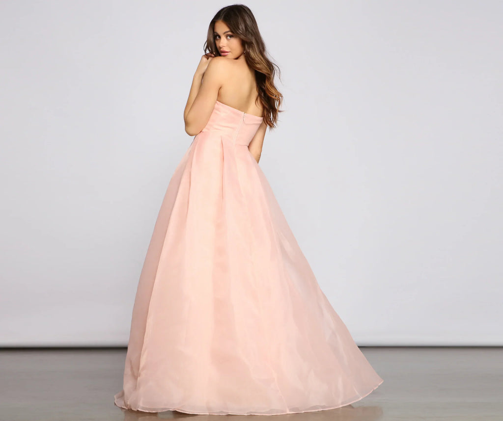 Zora Formal Strapless A-Line Dress