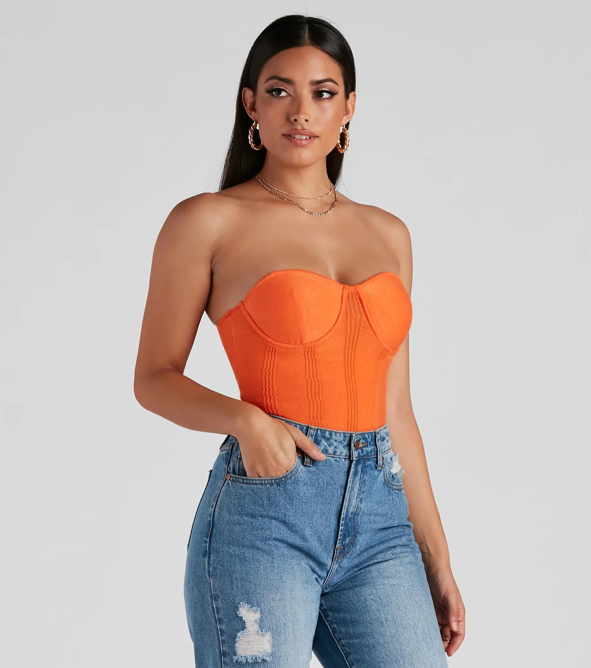 Sweet Spot Sweater Knit Bustier
