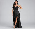 Kaelie Formal Satin A-Line Dress