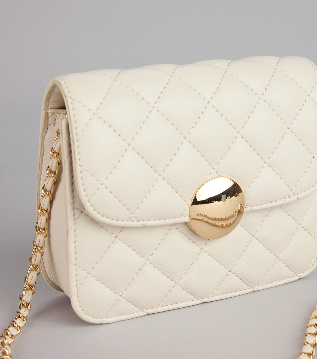 The Polished Quilted Crossbody Bag