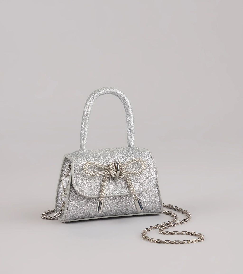 Tie It Together Glitter Mini Bag
