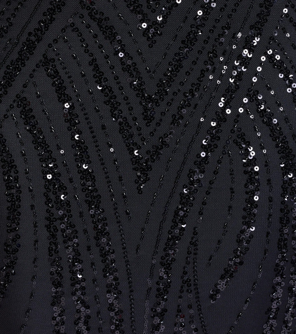 Kailey Lace-Up Mermaid Sequin Beaded Formal Dress