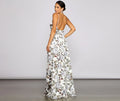 Tatiana Formal Floral High Slit A-Line Dress