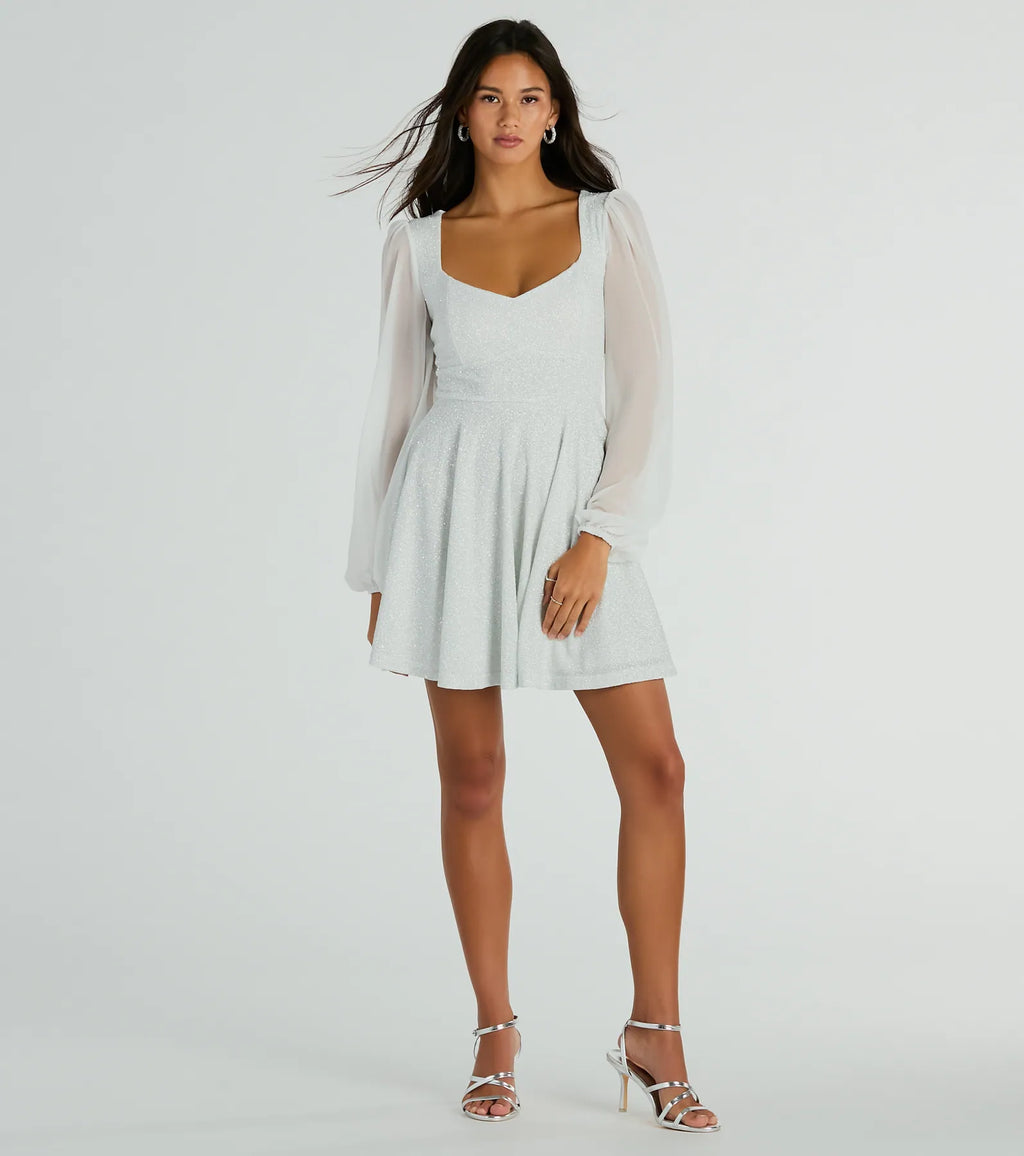 Captivate In Glitter Party Dress