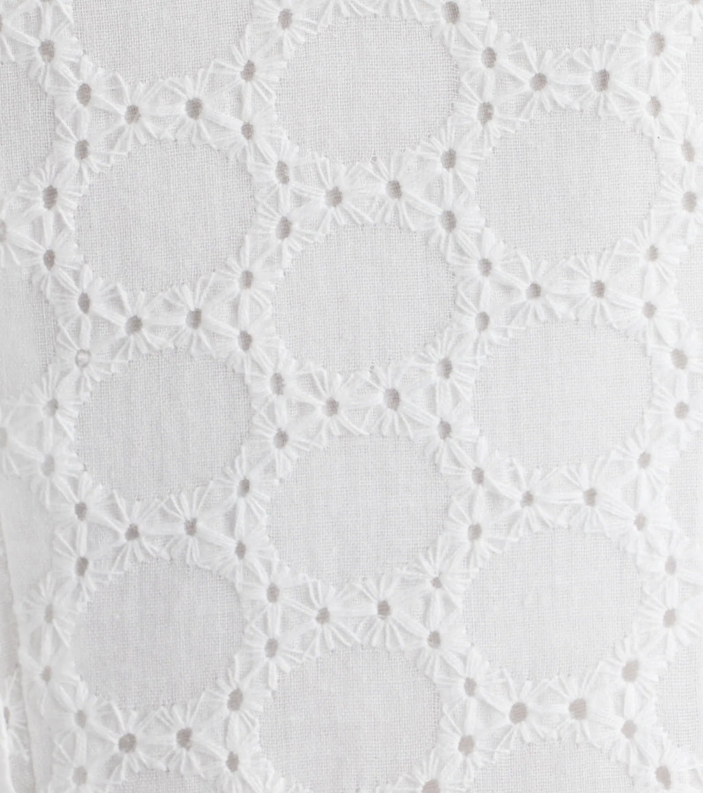 Sweetest Style Lace-Up Eyelet Skater Dress