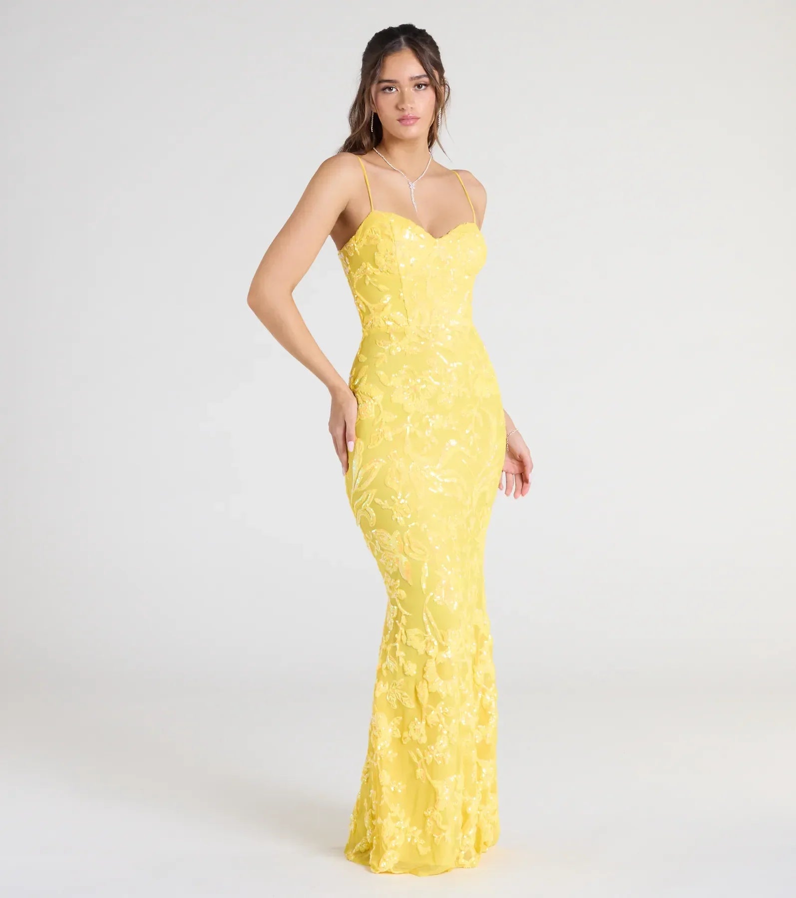 Alandra Sweetheart Mermaid Sequin Formal Dress