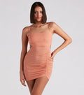 Major Shine Glitter Knit Mini Dress