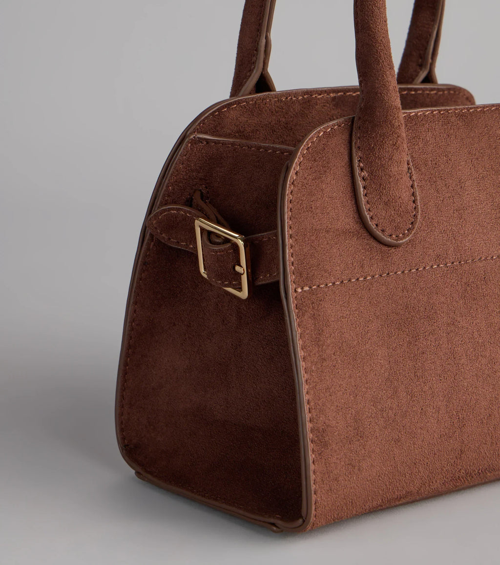 Mini Moment Faux Suede Tote Bag