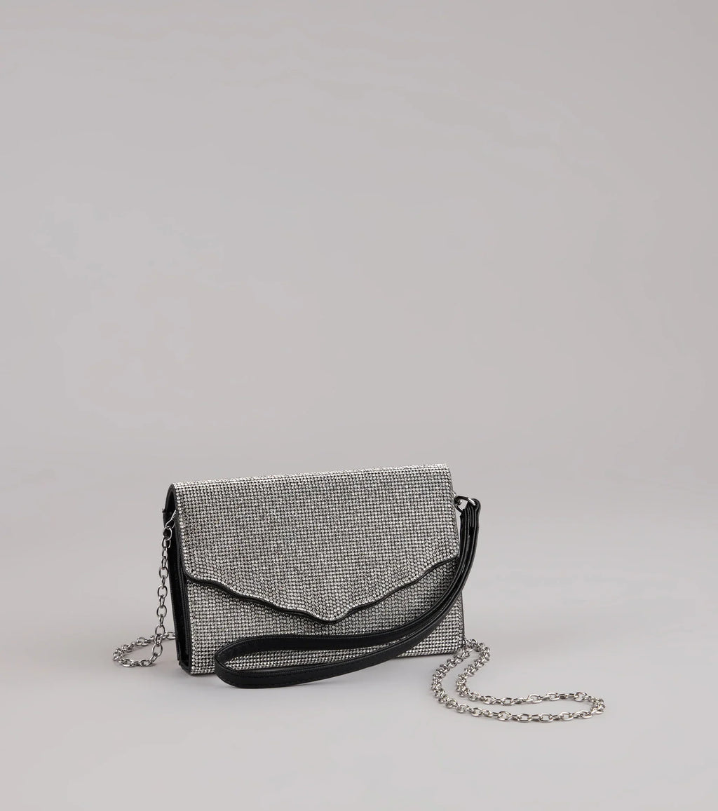 Sparkly Endeavor Rhinestone Crossbody Wallet