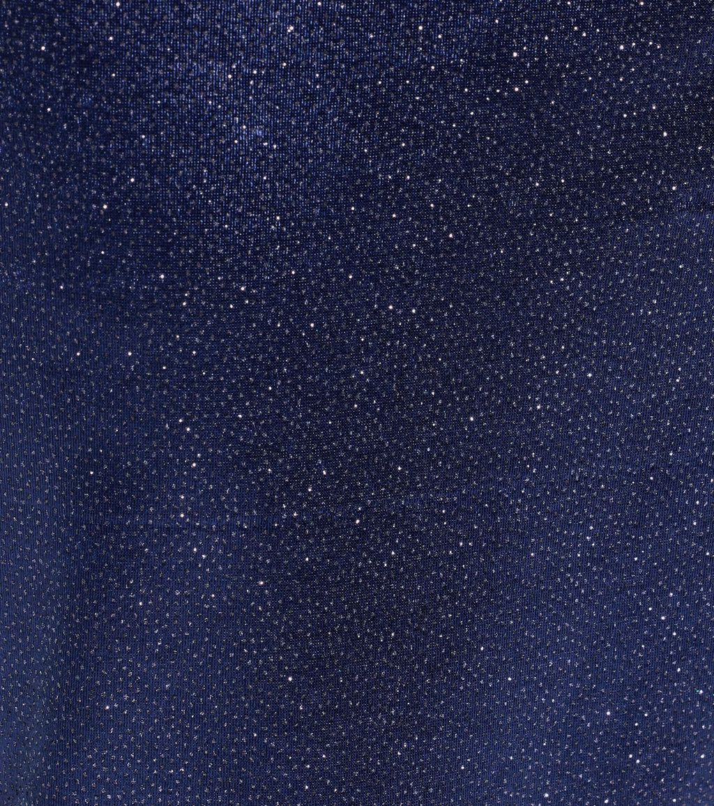 Aliyah Strapless Mermaid Satin Glitter Dress