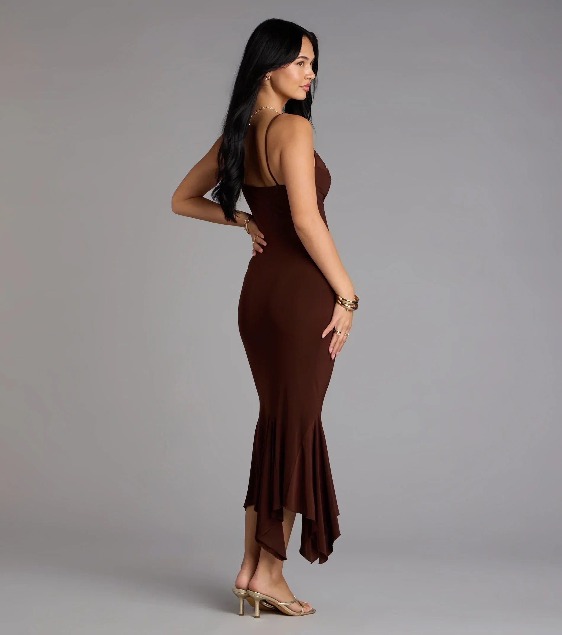 Stunning Silhouette Bodycon Midi Dress