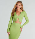 Twice The Love Rib Knit Crop Top