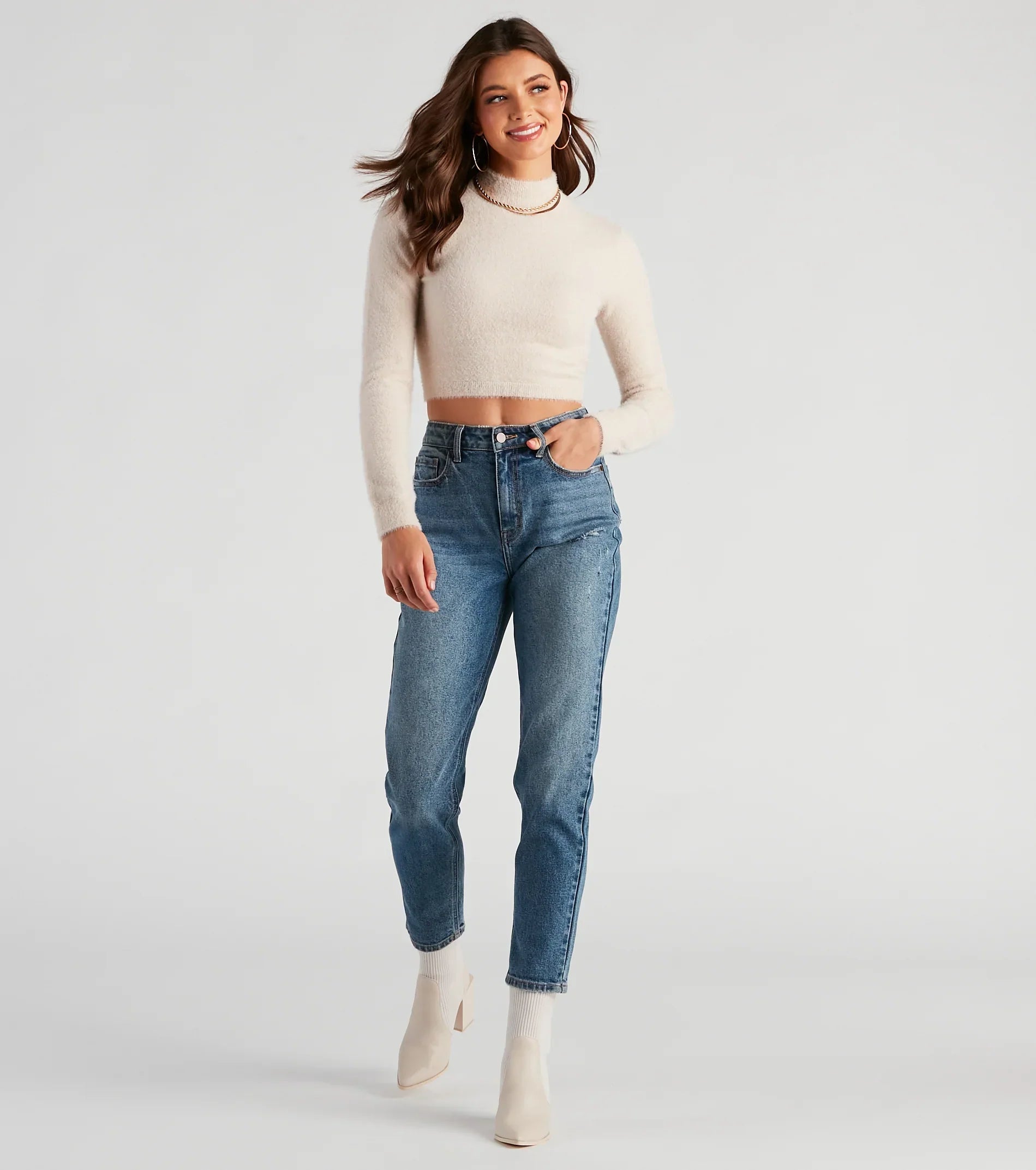 Spine Chilling Eyelash Knit Sweater