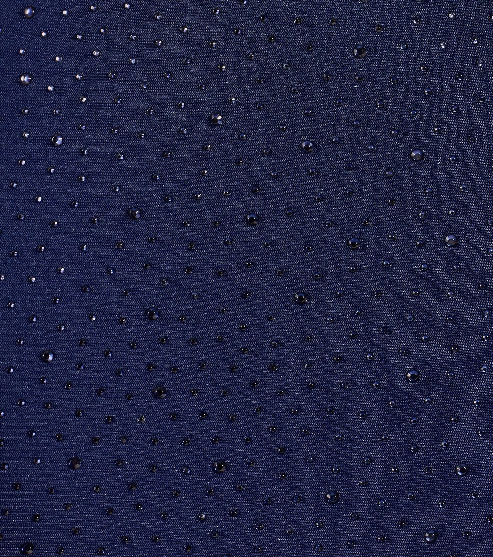 Midnight Sparkle Rhinestone Sheer Mini Dress