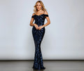 Kiera Formal Sequin Lace Up Dress