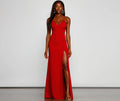 Jolie Formal High Slit A-Line Dress
