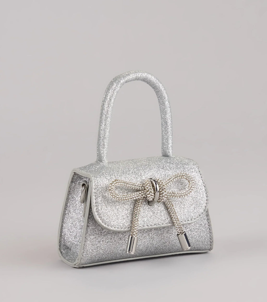Tie It Together Glitter Mini Bag