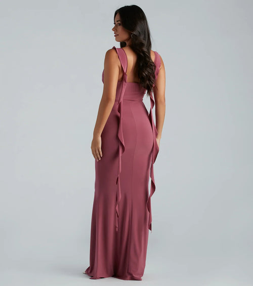 Barbara Formal Ruffle Mermaid Dress