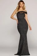 Marlena Glitter Formal Gown