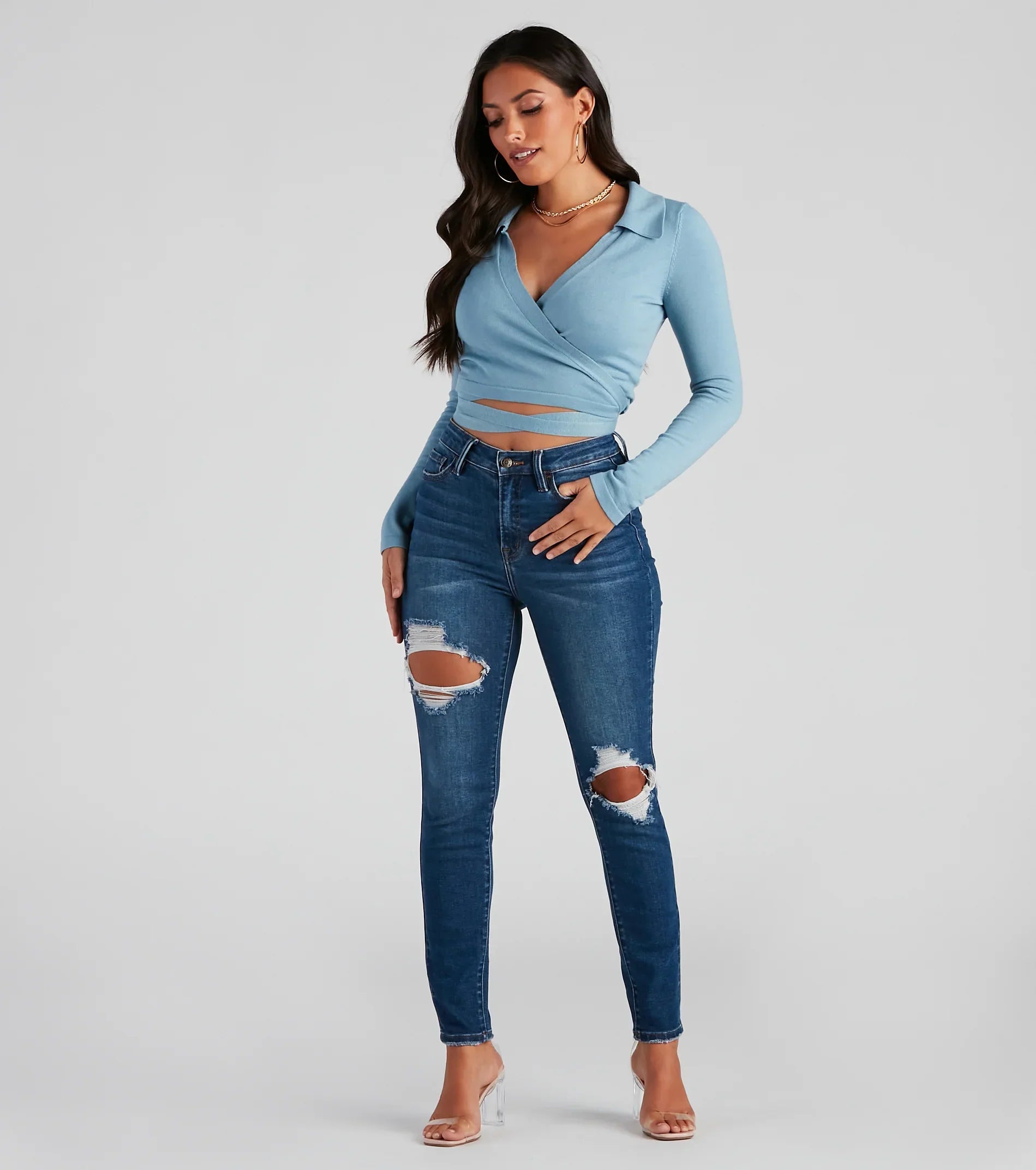 Wrap My Mind Around Knit Sweater
