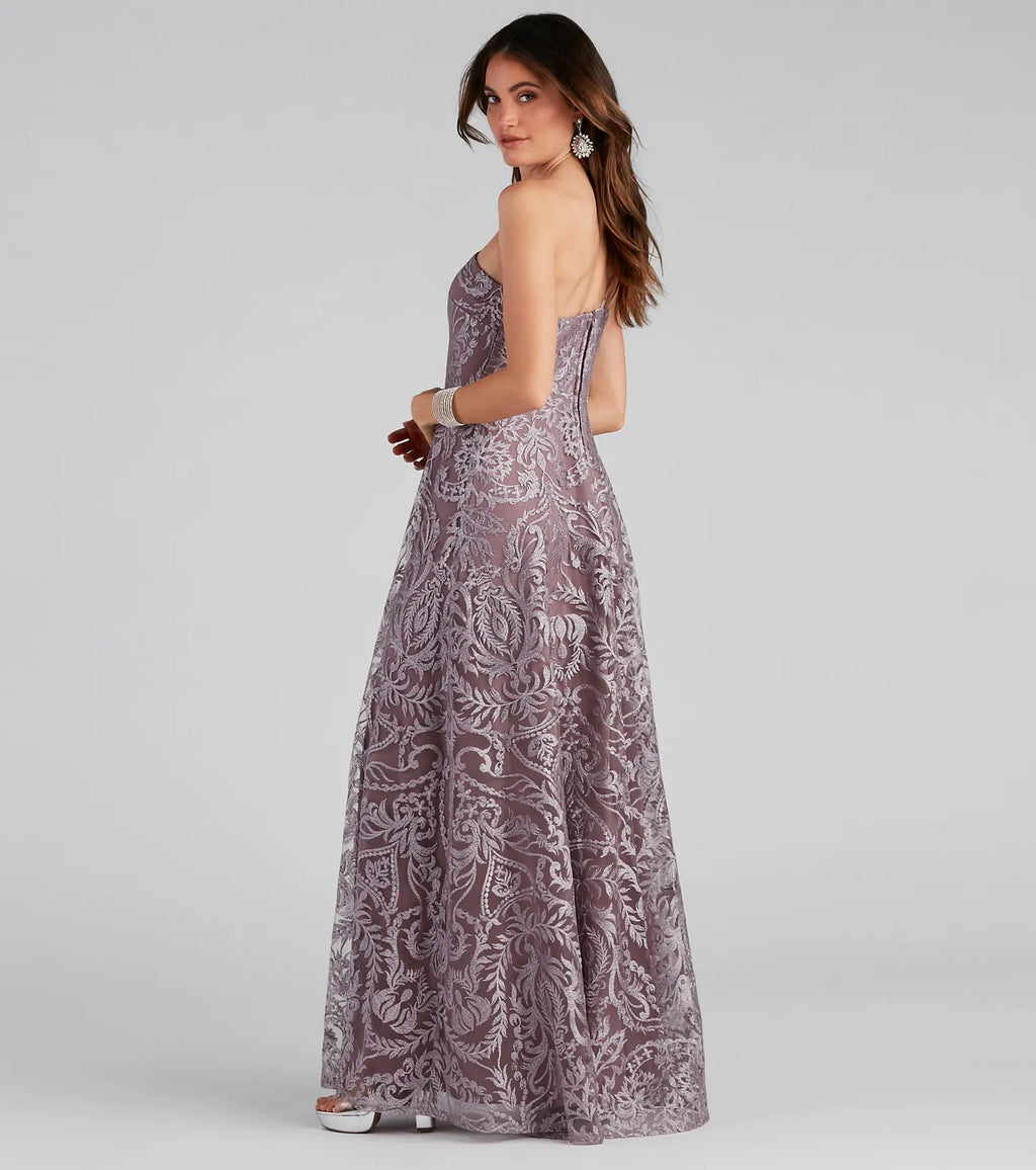 Korrie Formal Embroidered Ball Gown