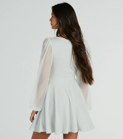 Captivate In Glitter Party Dress
