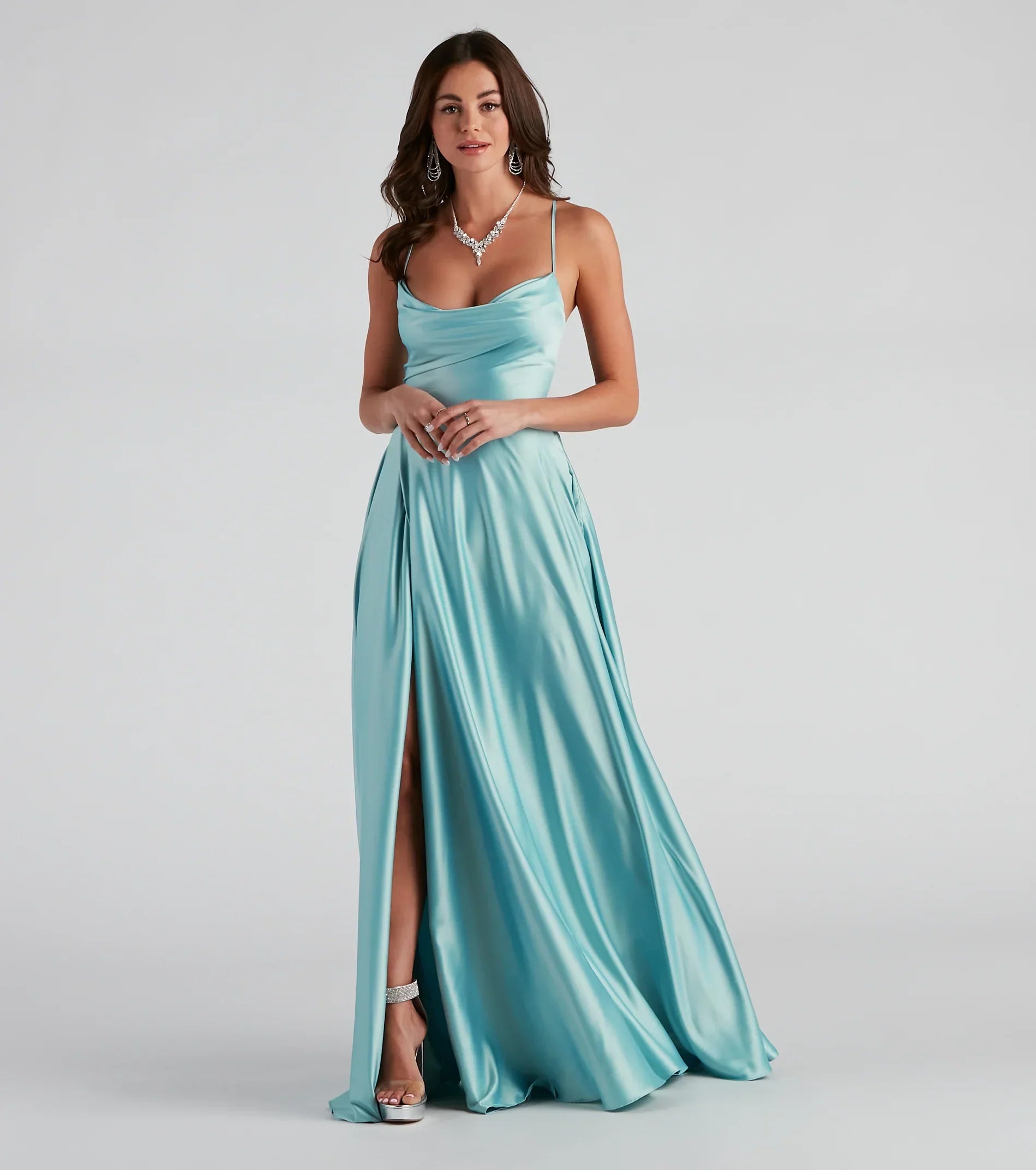 Kailey Formal Lace-Up A-Line Dress