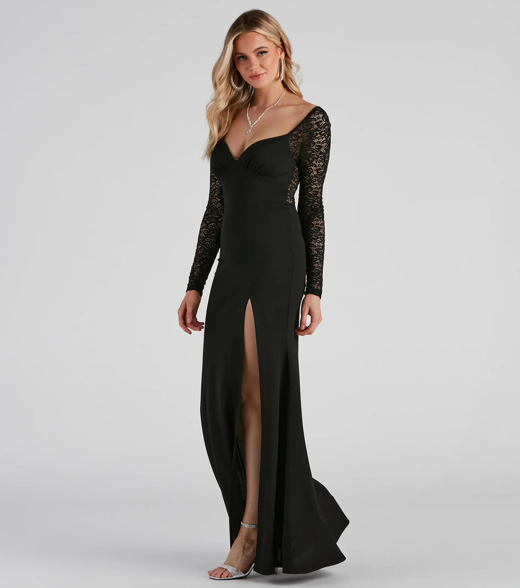 Vivian Long Sleeve Mermaid Dress
