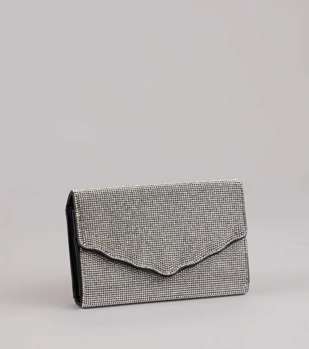 Sparkly Endeavor Rhinestone Crossbody Wallet