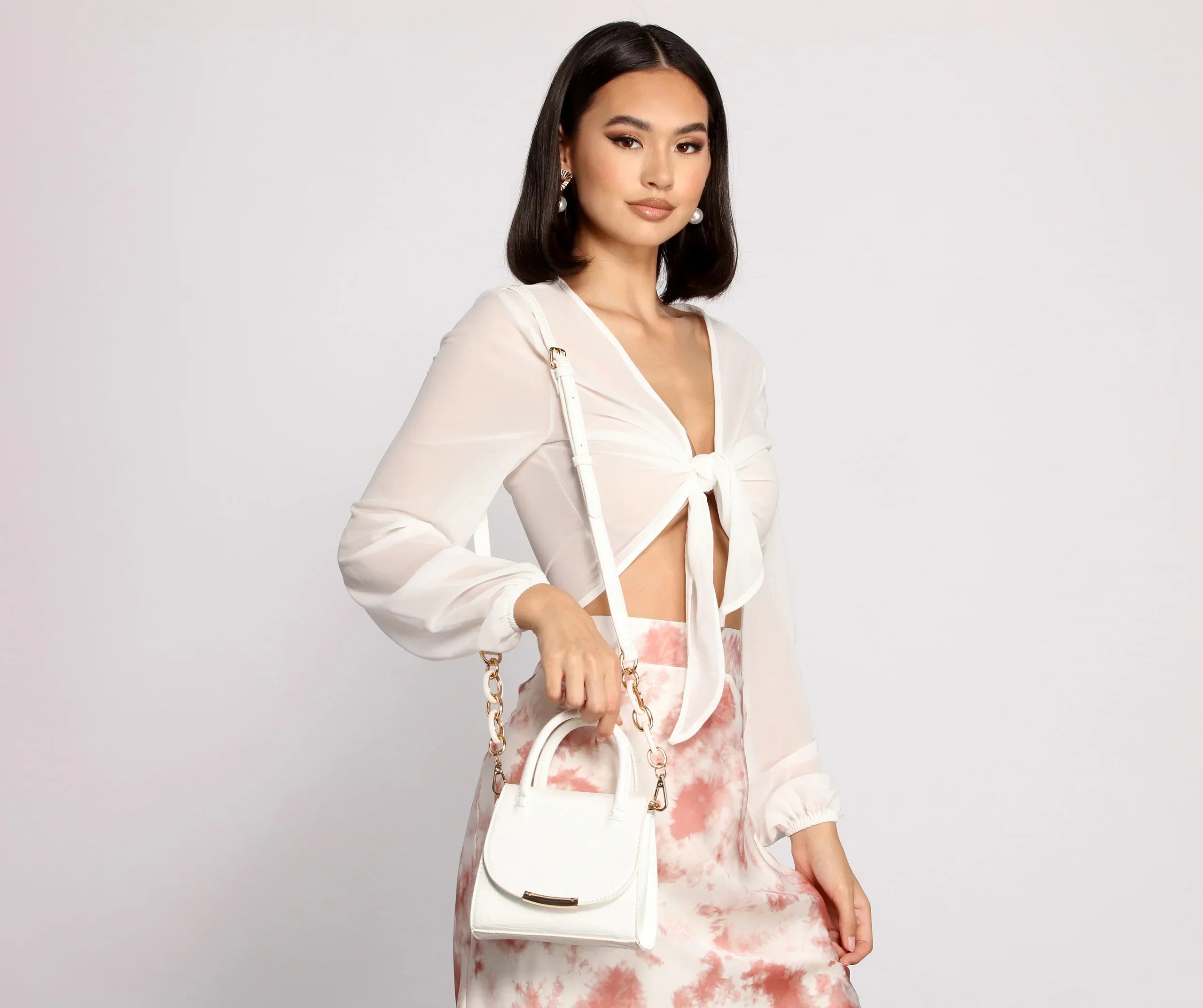 Luxe Moment Mini Croc Purse