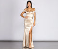 Ali Stretch Satin Sweetheart Gown