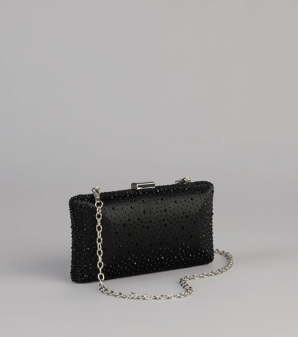 Spotlight Moment Satin Clutch