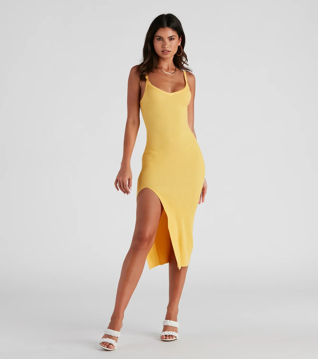 Keep It Light Sweater Midi Dress