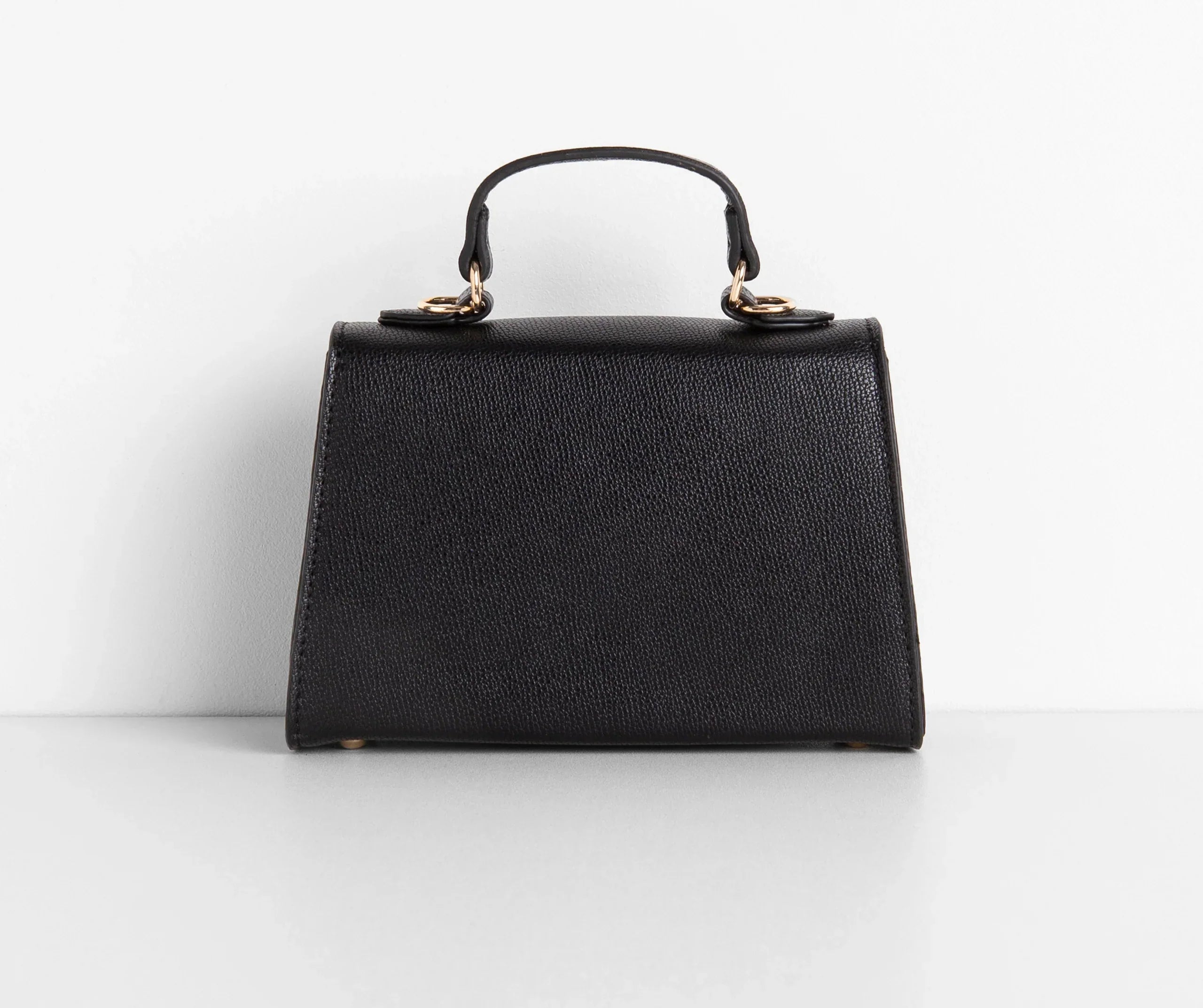 Saffiano Turnlock Top Handle Bag