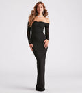Giselle Formal Crepe Off-The-Shoulder Dress